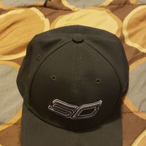 A black under armor hat